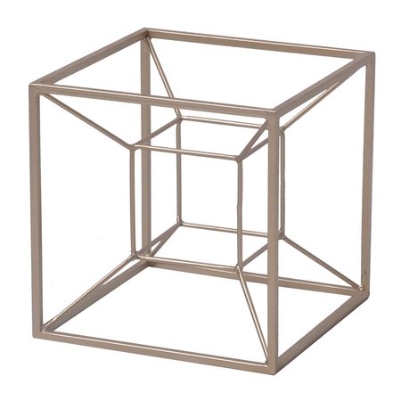 H2H 1.5 lbs Metal Tesseract Shaped Table Decor H22546466